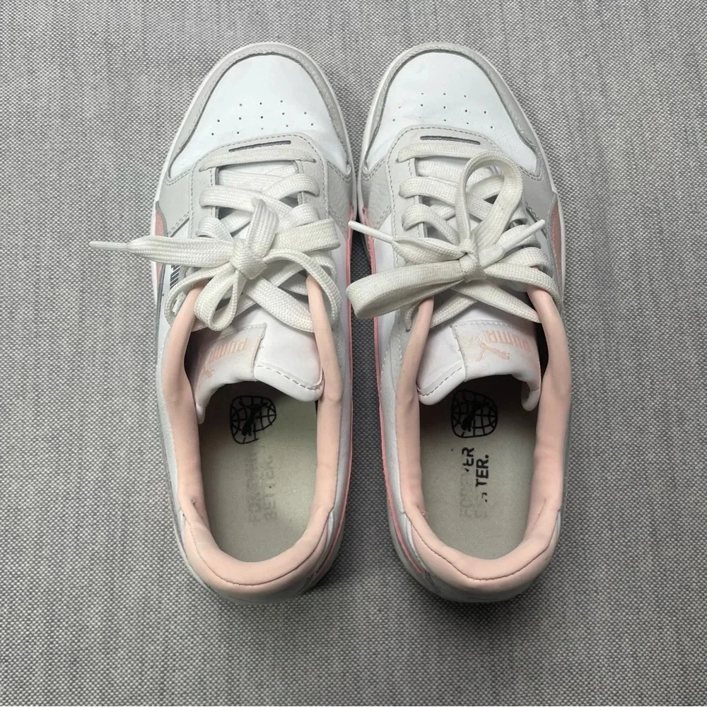 Fila Carina Street Pink and White Platform Sneakers